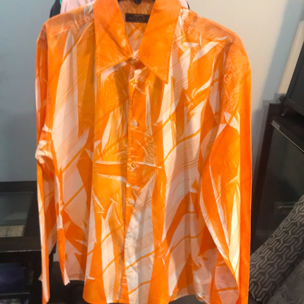 TEDDY’S button down shirt Made in Italy cotton/polyester